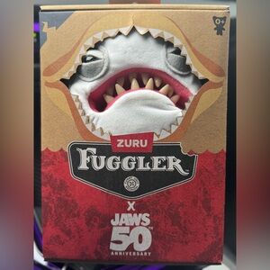 NIB- Zuru Fuggler x Jaws 50th Anniversary Shark plush toy